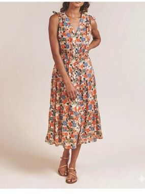Trovata | Birds of Paradis Rae Dress in Marina floral